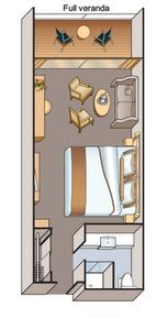 PV2 - Penthouse Veranda Stateroom Plan