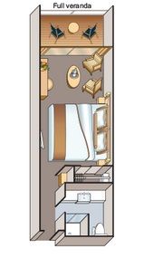 V - Veranda Stateroom Plan