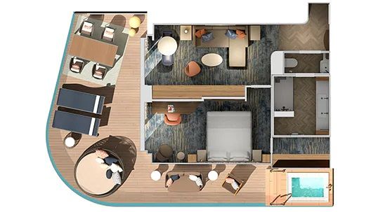 LS - Carnival Excel Aft Suite Plan