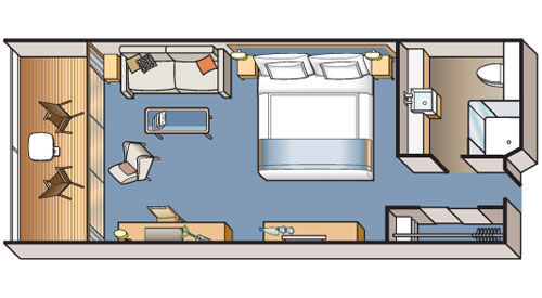 PV3 - Penthouse Veranda Stateroom Plan