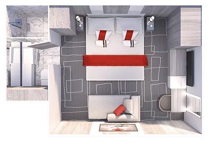 I2 - Inside Stateroom Plan