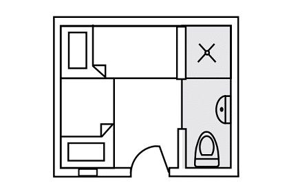 Upper Deck Twin Cabin Plan