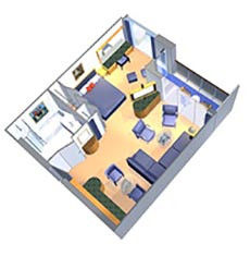 OS - Owners Suite 1 Bedroom Plan