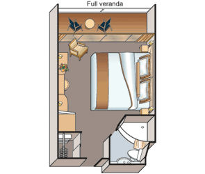 AX - Veranda Stateroom Plan