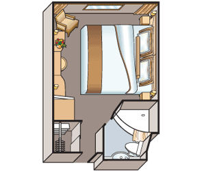 DX - Deluxe Stateroom Plan