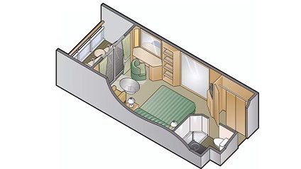 SV - Sunset Veranda Stateroom Plan