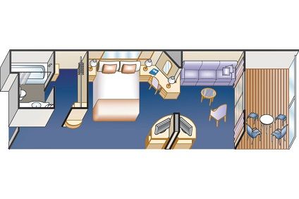 MB - Mini Suite with Balcony Plan