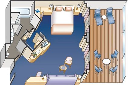 S1 - Suite with Balcony Plan