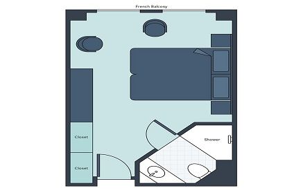 French Balcony  Plan