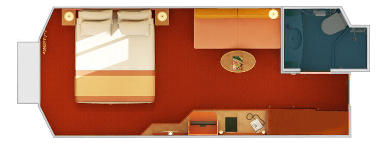 6A - Oceanview Stateroom Plan