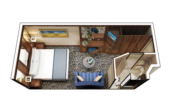 F - Inside Stateroom Plan