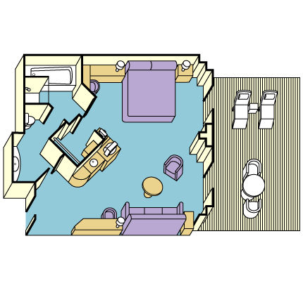 S4 - Suite with Balcony Plan