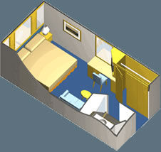 12 - Club Interior Stateroom Plan