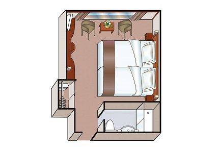 A1 - Cabin with French Balcony Plan