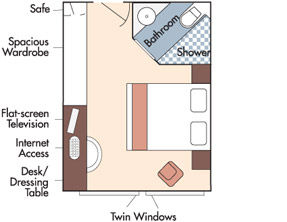 E - Outside Stateroom Plan