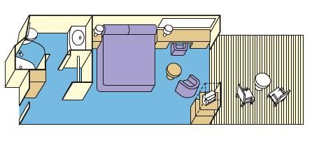 BB -  Balcony Stateroom Plan