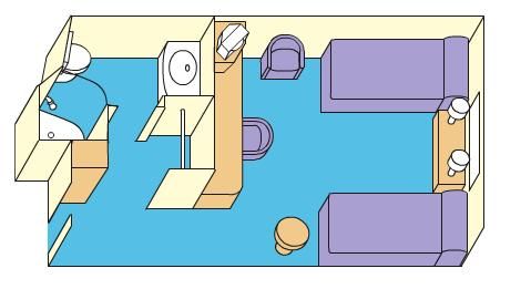 ID - Inside Stateroom Plan