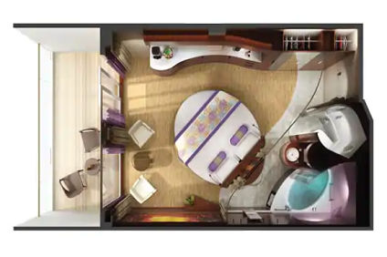 HC - Haven Aft-Facing Penthouse with Balcony (After 08 Nov 2020) Plan