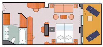 S - Suite with Balcony Plan