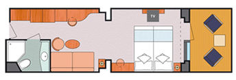 MS - Mini Suite with Balcony Plan