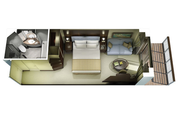 B3 - Veranda Stateroom Plan