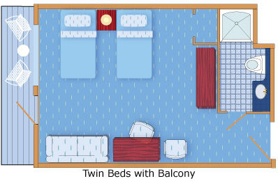 AAL - Verandah Stateroom Plan