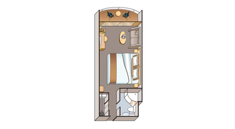 E - Veranda Stateroom Plan