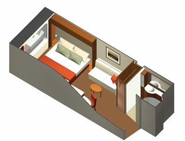 O2 - Ocean View Stateroom Plan