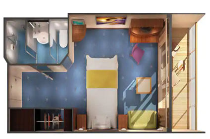 B1 - Aft Facing Balcony (After 29 Nov 2020) Plan