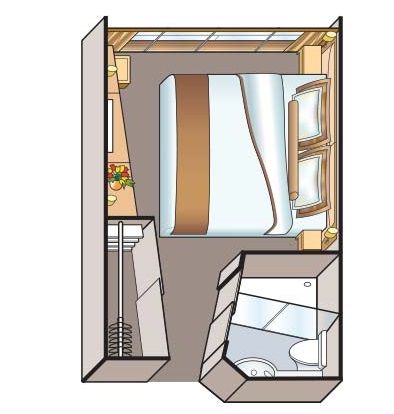  D - French Balcony Stateroom Plan