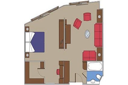 Yacht Club Executive & Family Suite ( Module 40-51 Sqm - Decks 12   ) Plan