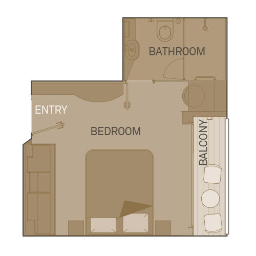 Cat RJ - Junior Balcony Suite Plan