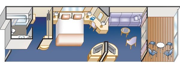 M1 - Club Class Mini Suite Plan