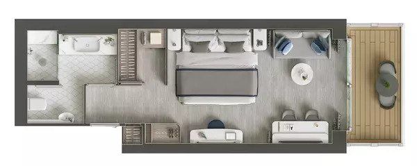 Superior Veranda Suite Plan