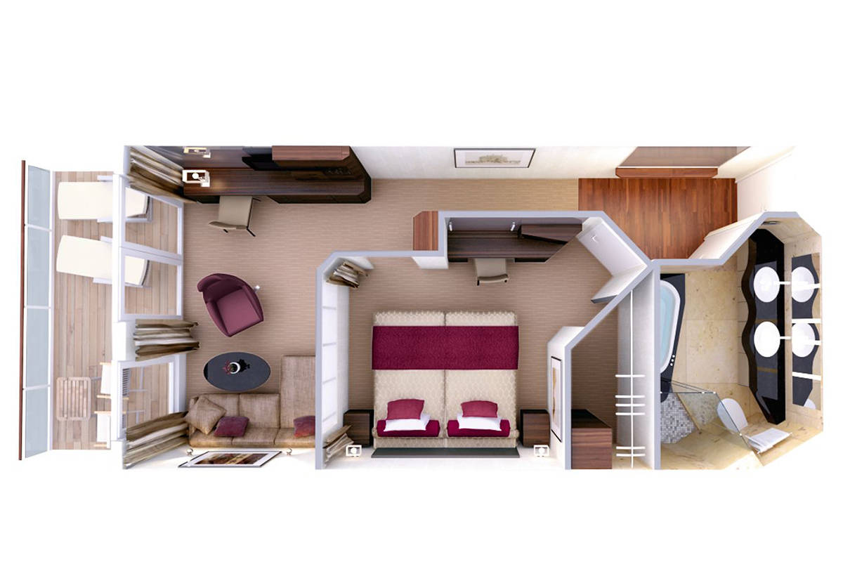 Cat 8 - Penthouse Deluxe Suite Plan