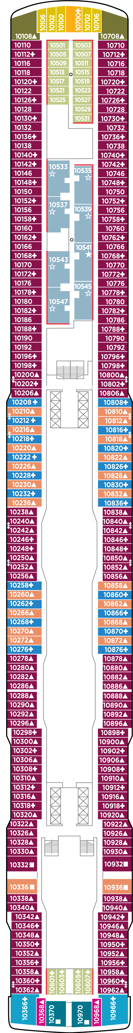 Deck 10 (on or after 19 Sep 2020)