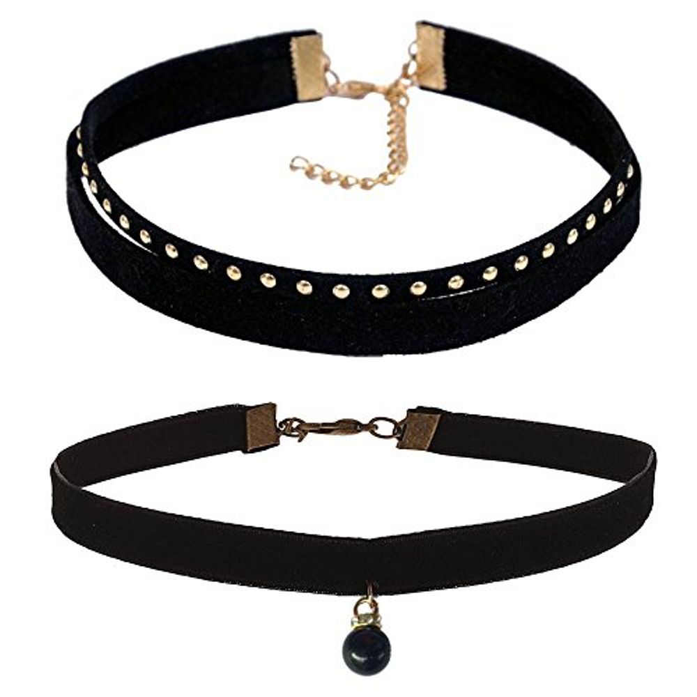 all black choker necklace