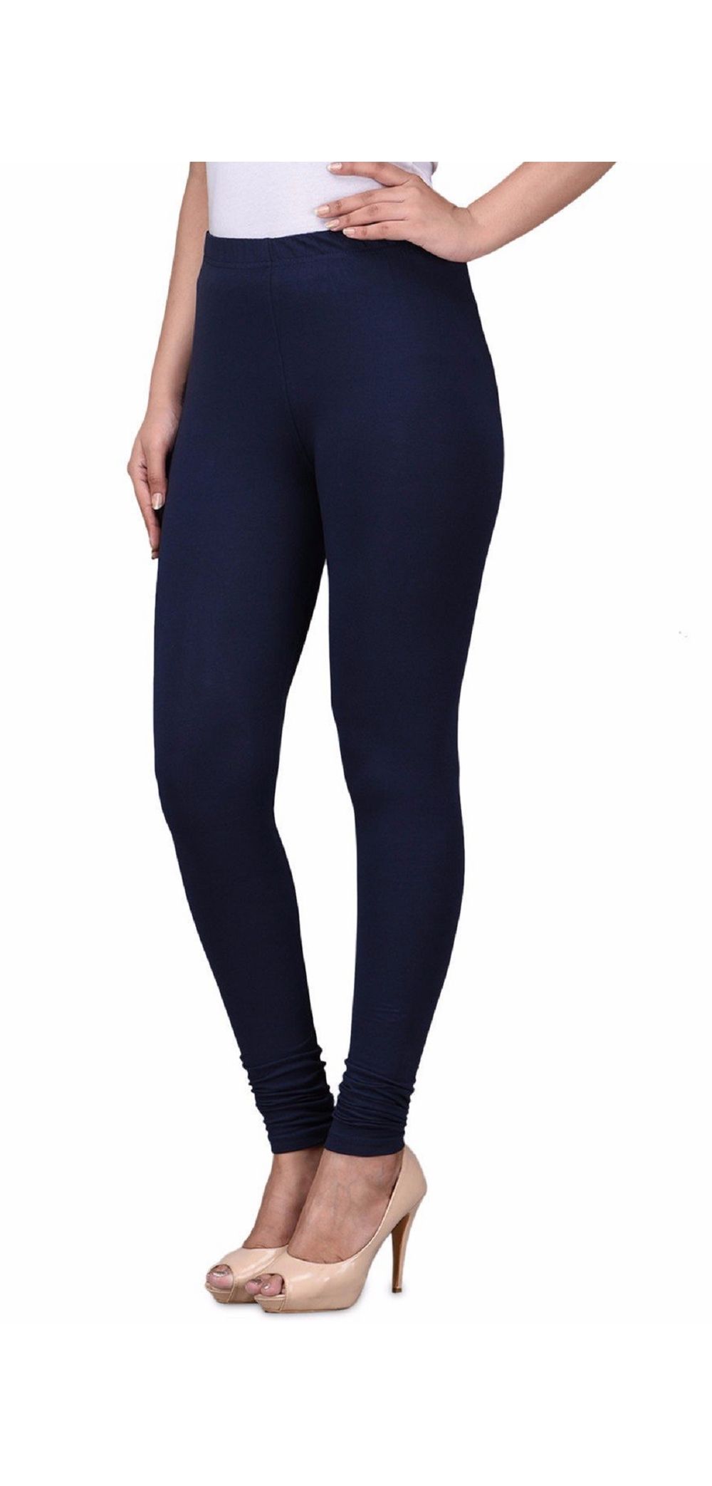 40 Plus Colors Plain Body Care Women Churidar Leggings, Size: Free