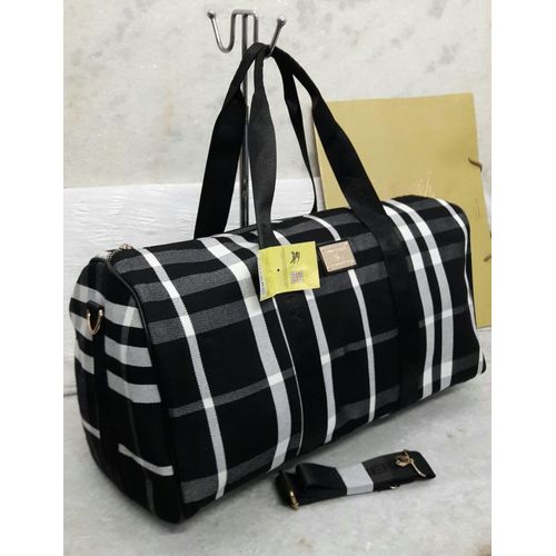 burberry black duffle bag