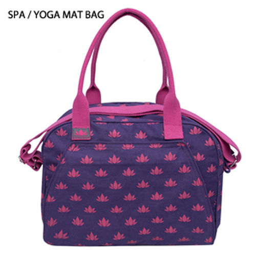 Om Padma Highly Durable Lotus Printed Spa Bag For Yoga Mat Holder