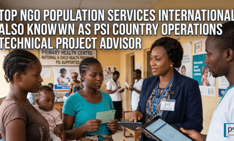Top NGO Vacancies in Nigeria 2026 Apply for PSI Country Operations Technical Project Advisor