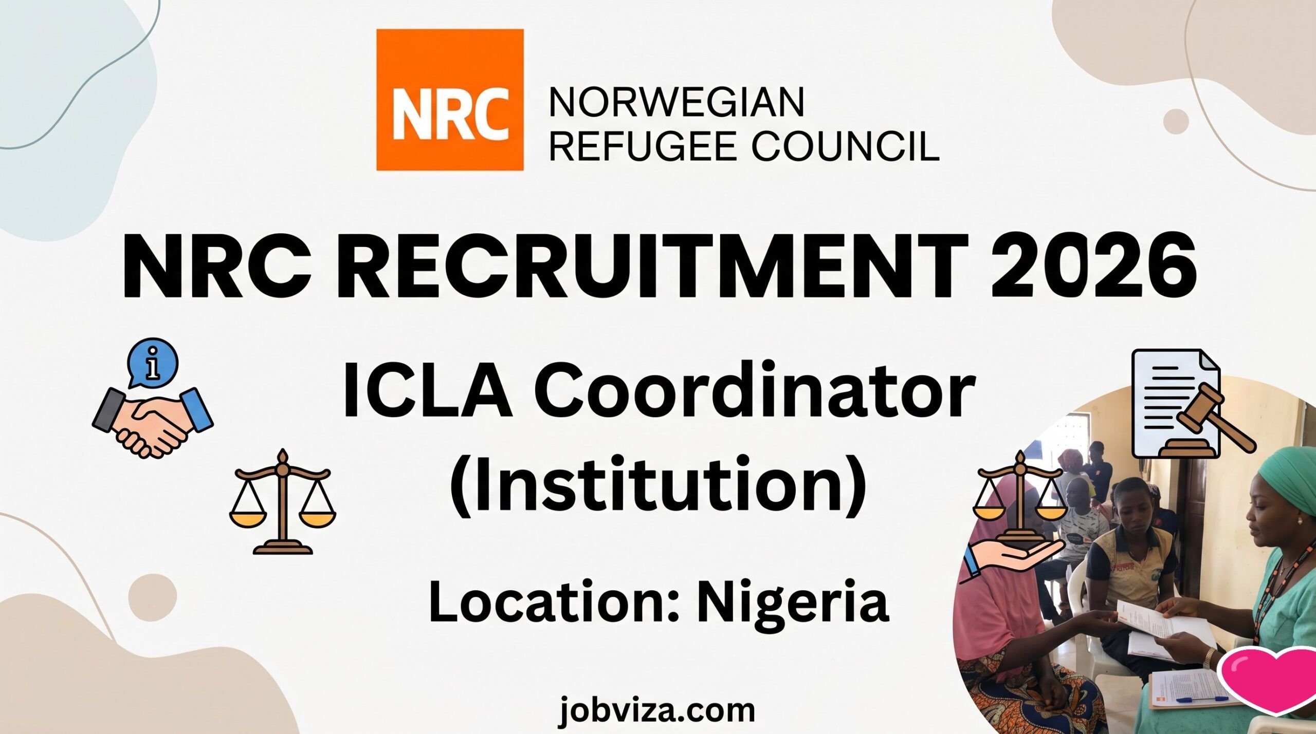 NRC Recruitment 2026 ICLA Coordinator Institution Nigeria