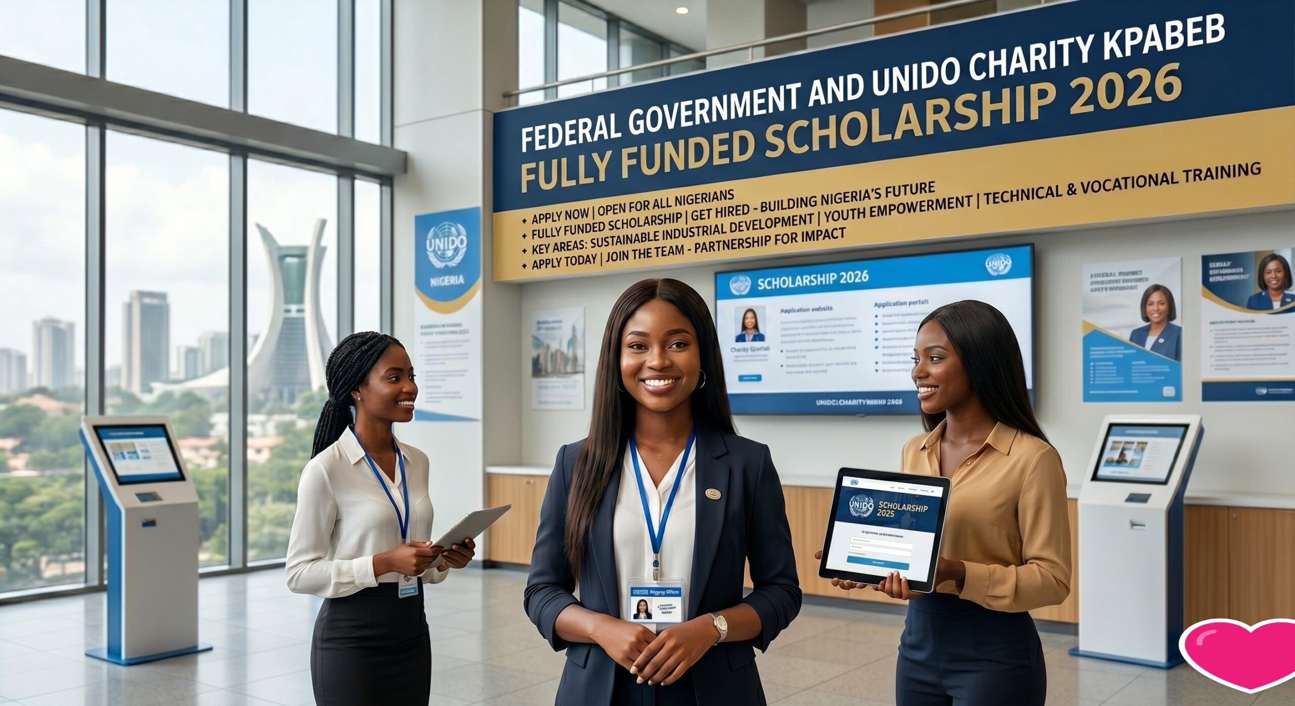 Federal Government And UNIDO Charity Kpabeb Fully Funded Scholarship 2026