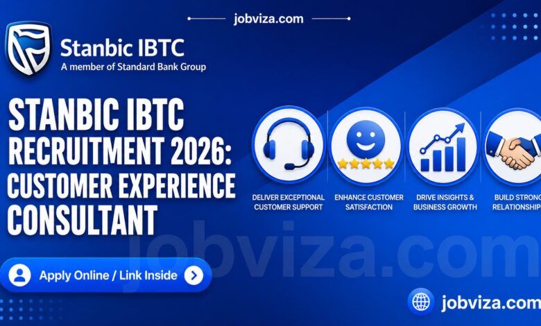 Stanbic IBTC Recruitment 2026: Apply For Customer Experience Consultant Job