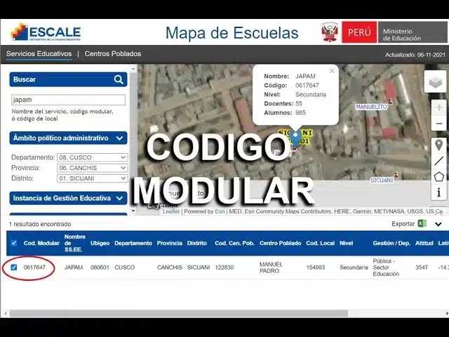 Aprenda a Obtener Código modular de Institución Educativa