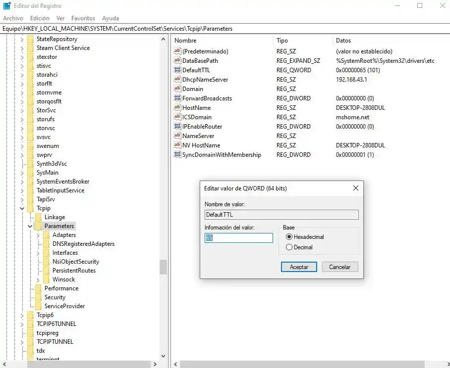 Saltar limitación de tethering en Windows
