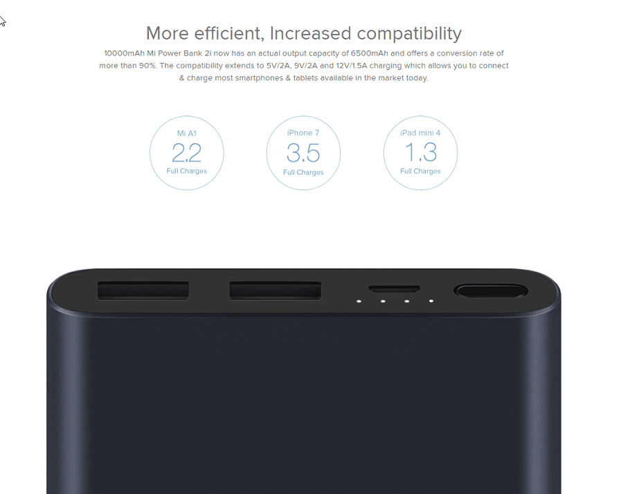 10000mAh Mi Power Bank 2i 10000mAh Mi Power Bank 2i