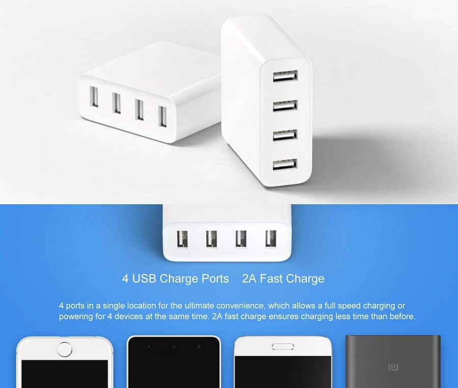 Xiaomi Mi USB Charger 4 Ports Xiaomi Mi USB Charger 4 Ports