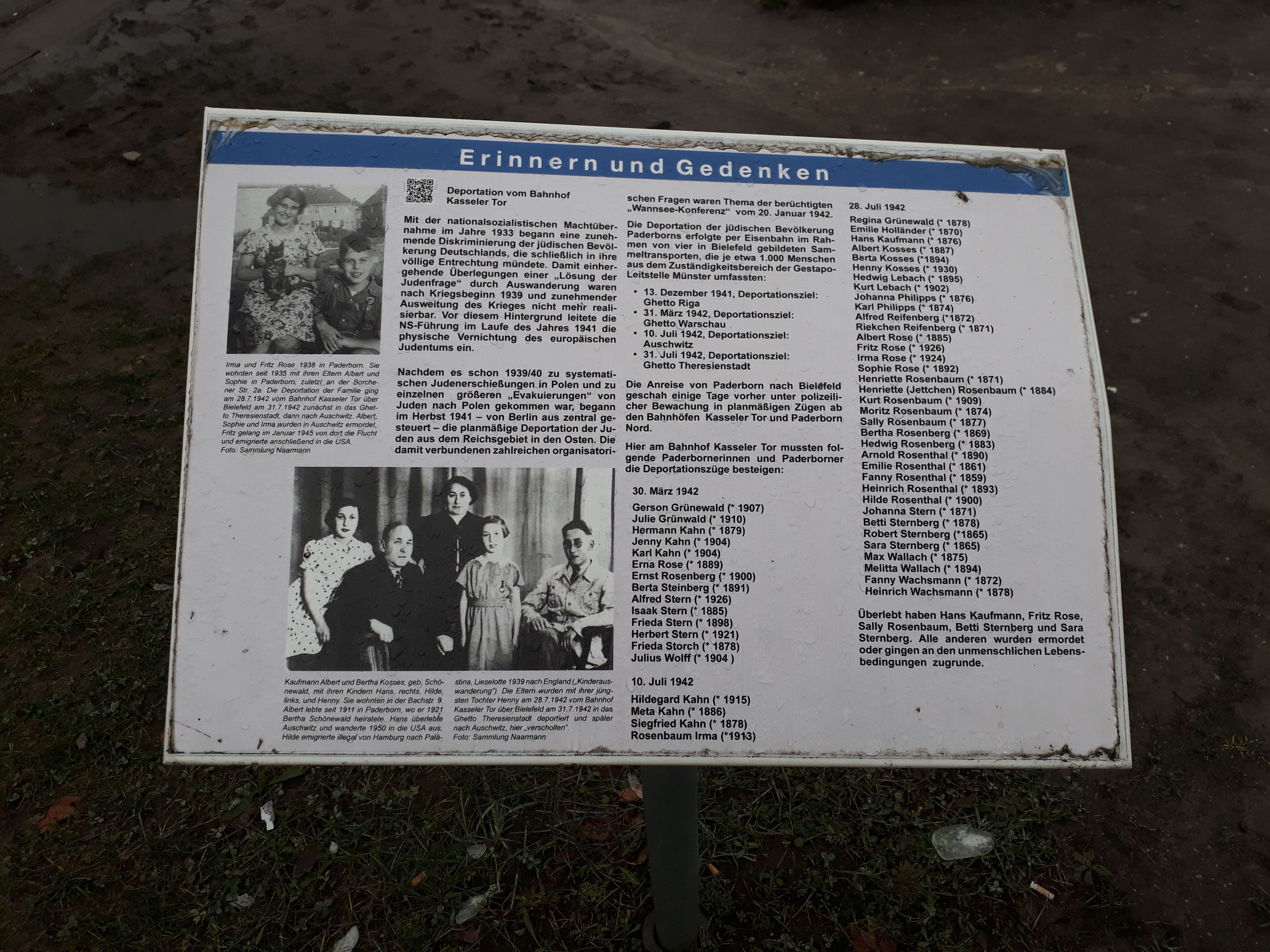 Damaged Photographs, Jewish memorial (154621)