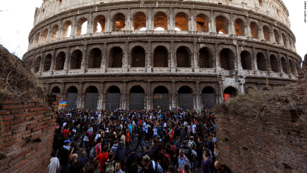 Occupy Rome, 2011. Photo: Mario Laporta/Agence France-Presse/Getty Images (29591)
